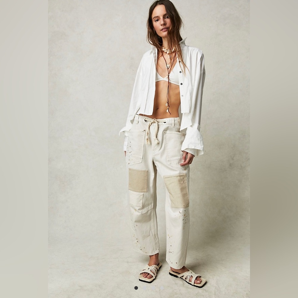 ISO Moxie Pull-On Barrel Jeans